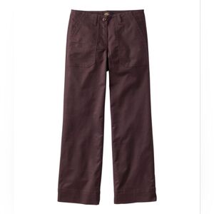 LL.Bean Women's Signature Utility Pants, Mid-Rise Wide-Leg Ankle-Length